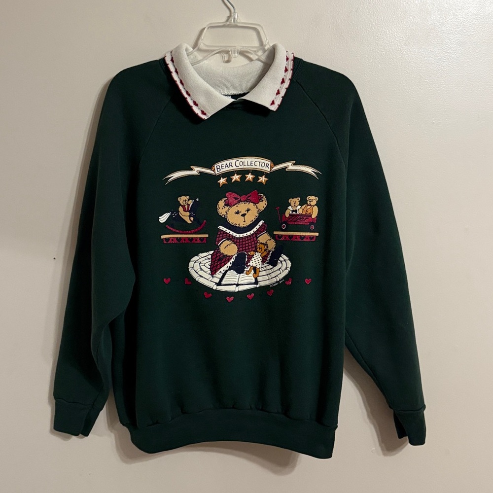Vintage 90s Gopher Sport Bear Collector Crewneck Sweatshirt USA Grannycore Sz 2X